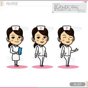 okam- (okam_free03)さんの女医または看護師（女性）のキャラクターデザインへの提案