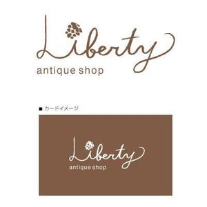 118121さんのアンティーク雑貨shop　（　Liberty　）のロゴ制作（商標登録なし）への提案