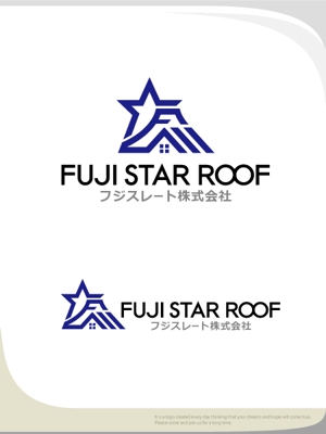 魔法スタジオ (mahou-phot)さんの屋根瓦製造ﾒｰｶｰ「フジスレート株式会社」の海外新会社「FUJI STAR ROOF Inc.」のロゴマーク作成への提案
