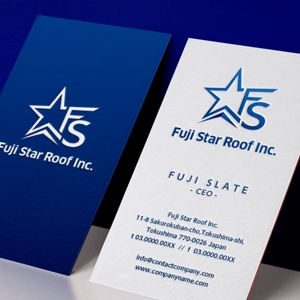 wawamae (wawamae)さんの屋根瓦製造ﾒｰｶｰ「フジスレート株式会社」の海外新会社「FUJI STAR ROOF Inc.」のロゴマーク作成への提案
