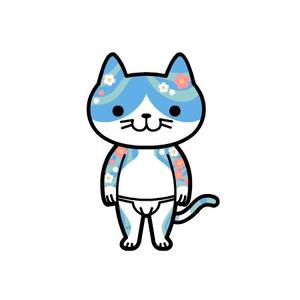 tosdesign (tosdesign)さんの刺青柄の猫のキャラクターデザインへの提案