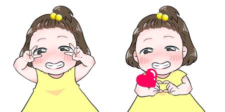 ばななままん (bananamamas)さんのかわいい女の子（赤ちゃん）のイラストへの提案