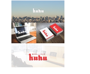 arc design (kanmai)さんの女性だらけのIT企業huhu」のロゴへの提案