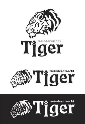 ORI-GIN (ORI-GIN)さんのトラのロゴ募集 | 外国人バーテンダーのバー「元寺町タイガー」のロゴ作成への提案
