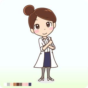E.crayon (yuuuuuu_ecolibra)さんの女医または看護師（女性）のキャラクターデザインへの提案
