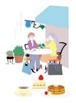 sugiaki (sugiaki)さんのカフェ・スイーツのイメージを表現するイラストへの提案