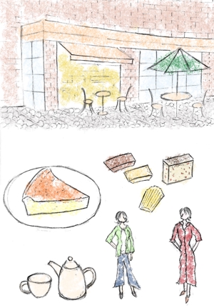 sakki (sakki1201)さんのカフェ・スイーツのイメージを表現するイラストへの提案
