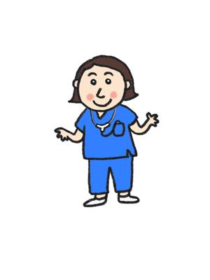 ハラ レイコ (rei1105)さんの女医または看護師（女性）のキャラクターデザインへの提案
