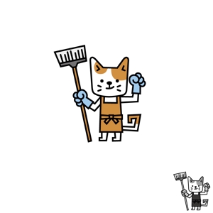 noraya_jr (noraya_jr)さんの猫の手お掃除隊のキャラクターへの提案