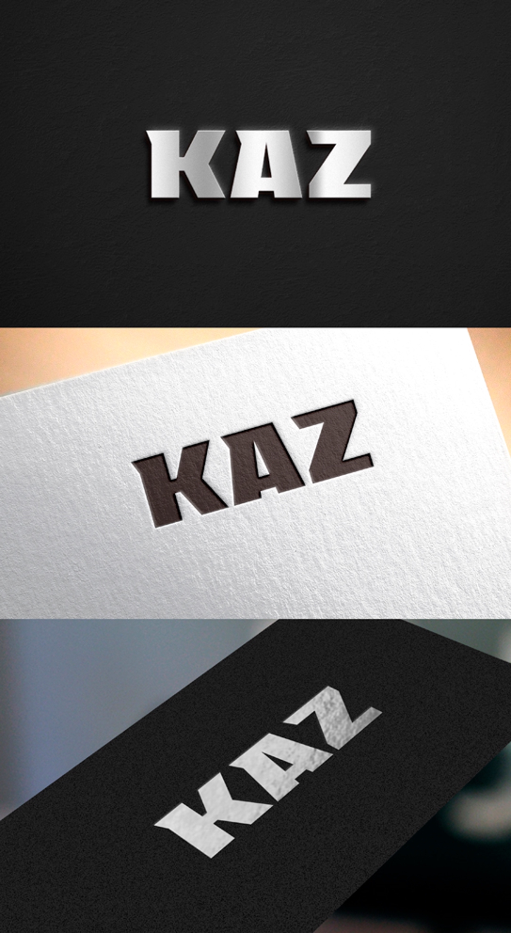 輸入車の取り扱い専門店「KAZ」のロゴ