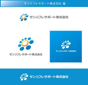 FISHERMAN (FISHERMAN)さんのビルメンテナンス業　新規設立会社「サンリフレサポート（株）」のロゴへの提案