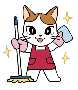 マリエブシ ()さんの猫の手お掃除隊のキャラクターへの提案