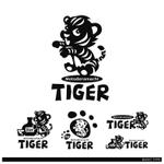 Bash_Design (Bash_Design)さんのトラのロゴ募集 | 外国人バーテンダーのバー「元寺町タイガー」のロゴ作成への提案