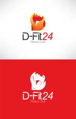 Caleb（ケイレブ） (SupernovaDesign)さんのフィットネスクラブ「Ｄ-ｆｉｔ２４」のロゴへの提案