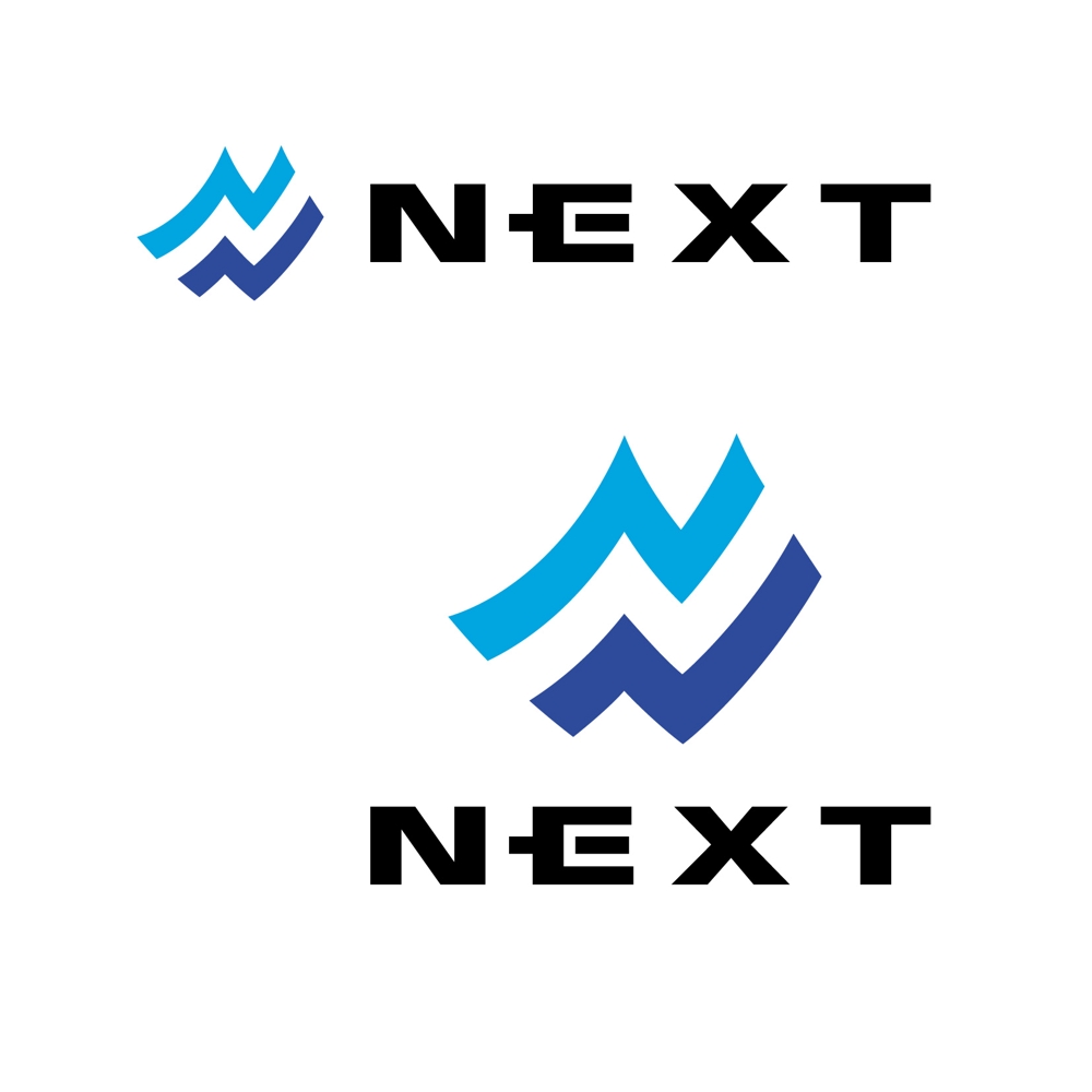 「NEXT」のロゴ作成