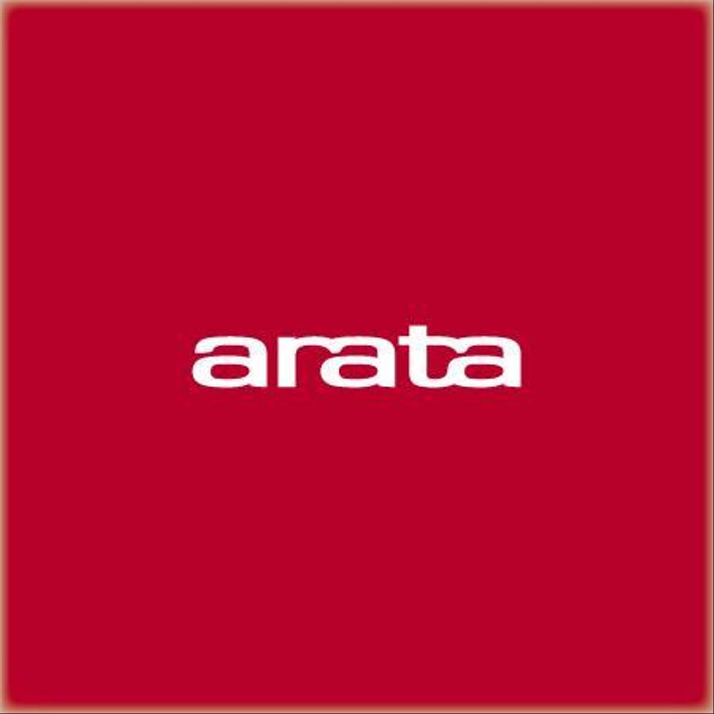 「arata」のロゴ作成