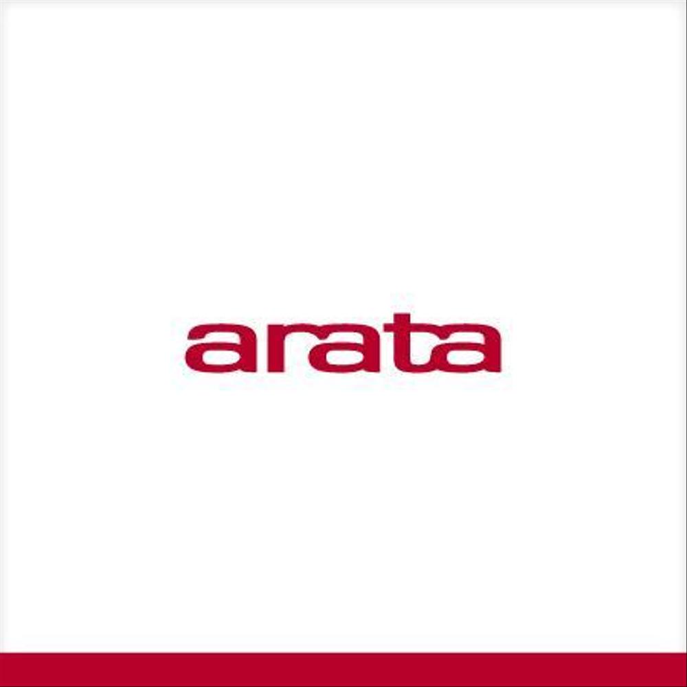 「arata」のロゴ作成