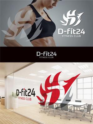 forever (Doing1248)さんのフィットネスクラブ「Ｄ-ｆｉｔ２４」のロゴへの提案