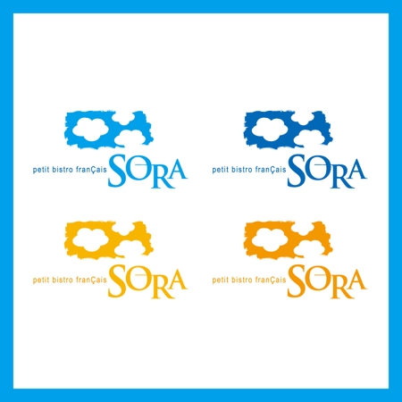 tikaさんの「petit bistro franÇais　SORA」のロゴ作成への提案