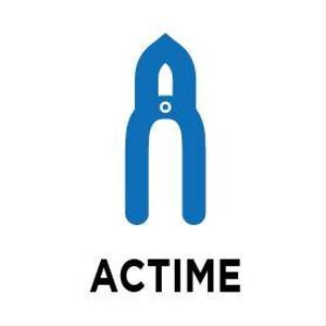 DD (TITICACACO)さんの工具専門リユースショップの社内報「ACTIME」のロゴへの提案