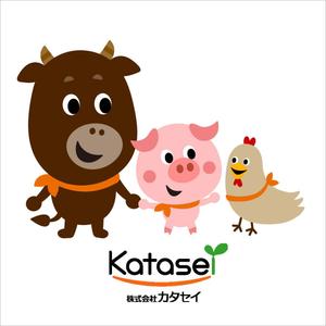 Fleur (フルール) 38 (Fleur38)さんの精肉会社（お肉屋）のキャラクターデザインへの提案