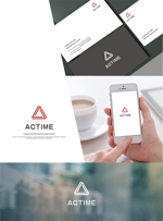 はなのゆめ (tokkebi)さんの工具専門リユースショップの社内報「ACTIME」のロゴへの提案