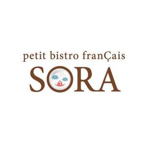 さんの「petit bistro franÇais　SORA」のロゴ作成への提案