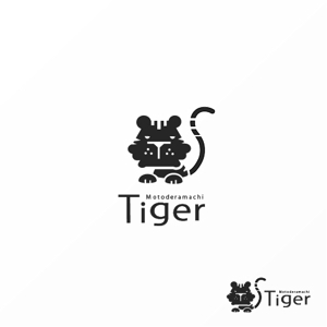 Jelly (Jelly)さんのトラのロゴ募集 | 外国人バーテンダーのバー「元寺町タイガー」のロゴ作成への提案