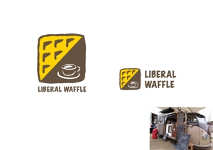 marukei (marukei)さんのワッフルの移動販売（LIBERAL WAFFLE）のロゴへの提案
