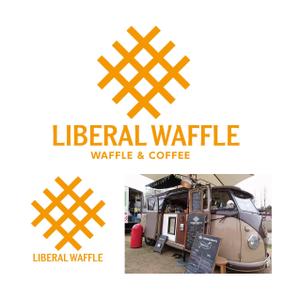 Hagemin (24tara)さんのワッフルの移動販売（LIBERAL WAFFLE）のロゴへの提案