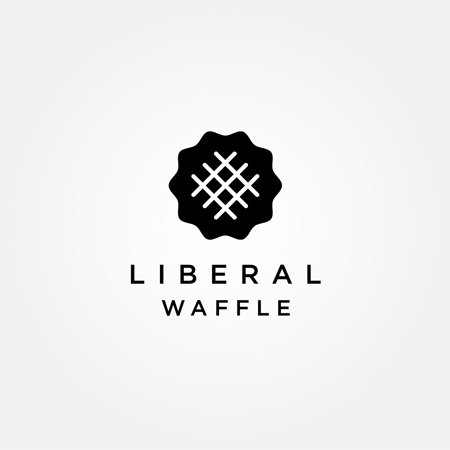 ワッフルの移動販売 Liberal Waffle のロゴの依頼 外注 ロゴ作成 デザインの仕事 副業 クラウドソーシング ランサーズ Id