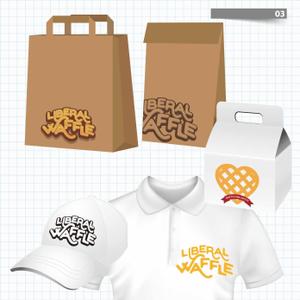 B_M_Graphix (B_M_Graphix)さんのワッフルの移動販売（LIBERAL WAFFLE）のロゴへの提案