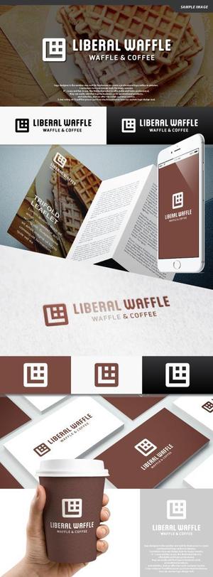 take5-design (take5-design)さんのワッフルの移動販売（LIBERAL WAFFLE）のロゴへの提案