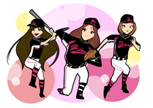 栗原　孝之 (kuri_takayu)さんのガールズ小学生野球チームのかわいい萌えイラスト募集への提案
