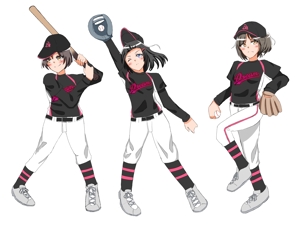 古川望功 (FMiko)さんのガールズ小学生野球チームのかわいい萌えイラスト募集への提案