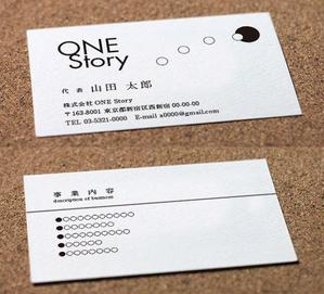 HIRANO8088 (hirano8088)さんのゴルフで人生の物語を作る株式会社ONE Storyの名刺デザインへの提案