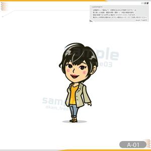 okam- (okam_free03)さんの女性モデル・タレントのキャラクターデザインへの提案