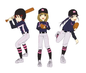 なつ (uzn66x0)さんのガールズ小学生野球チームのかわいい萌えイラスト募集への提案
