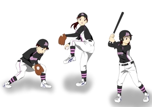 すのぴよ (nakaswee)さんのガールズ小学生野球チームのかわいい萌えイラスト募集への提案