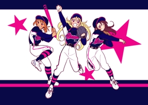 夏祭コト (waraimasuka)さんのガールズ小学生野球チームのかわいい萌えイラスト募集への提案