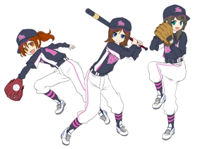 --- (piyopiyomaru8823)さんのガールズ小学生野球チームのかわいい萌えイラスト募集への提案