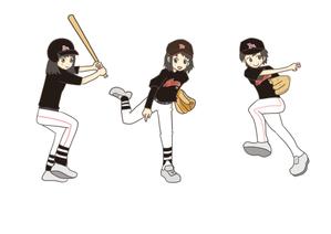 ゆうちん (Yuchin)さんのガールズ小学生野球チームのかわいい萌えイラスト募集への提案