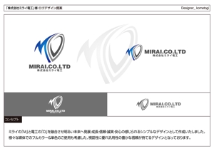 kometogi (kometogi)さんの株式会社ミライ電工の会社ロゴへの提案