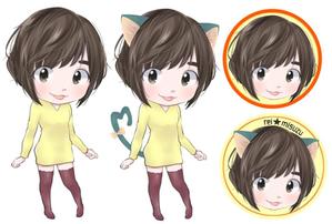 さんの女性モデル・タレントのキャラクターデザインへの提案