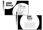 R・RABBIT (yutori5699)さんのゴルフで人生の物語を作る株式会社ONE Storyの名刺デザインへの提案