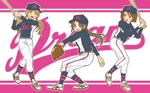 モカ (tokumori07)さんのガールズ小学生野球チームのかわいい萌えイラスト募集への提案