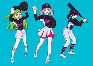 桃 (momomurasaki2)さんのガールズ小学生野球チームのかわいい萌えイラスト募集への提案