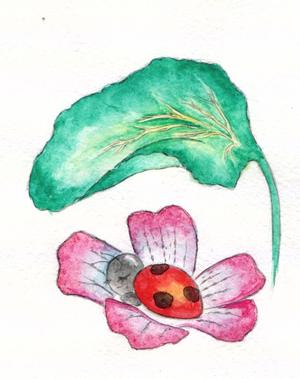 折儺 (OlenaPanchenko)さんのえがおのてんとうむし　イラストへの提案