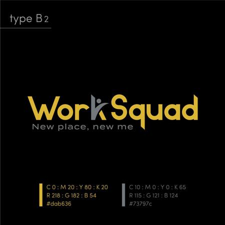 maharo77 (maharo77)さんの人材紹介会社「Work Squad」のロゴ作成依頼への提案