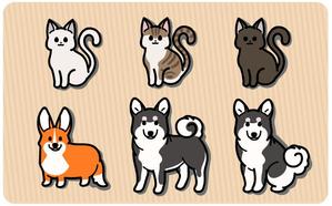 yukome (yukasabre)さんの犬、猫のイラストを募集への提案